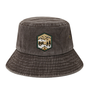 Chapeau Bob en Tissu Denim Coton Lavé avec Patch Brodé Personnalisé, Taille Unique pour Adultes, Idéal pour les Activités de Plein Air (Vente en Gros) - Product Image 1