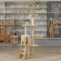 Meilleures ventes : Arbre à gratter de luxe écologique pour chats, avec fonction d'escalade, en papier durable, thème Nouvel An, pour chats d'intérieur
