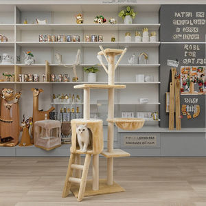 Bestseller: Luxuriöser, Umweltfreundlicher Kratzbaum für Katzen, Nachhaltiger Kratzbaum aus Pappe im Neujahrs-Design für Große Katzen, Kartonbox - Product Image 6