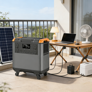 <b>Solar</b> <b>Generator</b> 5000W Portable Station 220V Battery Pure Sine Wave MPPT Controller Car Compatible T50 3000W 5376Wh Power Reliabl - Product Image 1