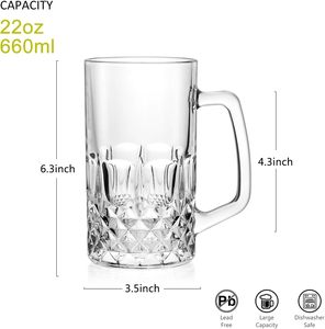 Tasses à bière réutilisables transparentes en plastique multi-usages pour fêtes, bars et stades – Vente en gros à prix réduit - Product Image 2