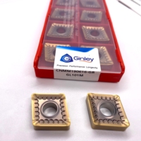 Plaquettes en carbure Ginley CNMM190612/CNMM190616/CNMM190624, outil de tournage CNC OEM, fraise de dégrossissage avec revêtement en titane HRC40-60