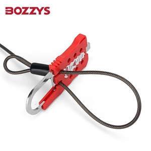 Có thể điều chỉnh 1.8m dây khóa tagout thiết bị đa năng cách điện 4.8mm Đường kính vinyl bọc thép không gỉ cáp sử dụng cửa - Product Image 5