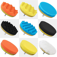 Kit de 14 pièces de polisseuses et de polissoirs pour voiture, avec roues de polissage et boules de mousse, pour perceuse