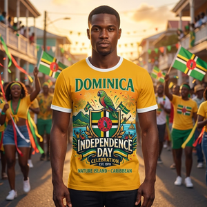 Camiseta Poker Run <span class=keywords><strong>Dominica</strong></span> 2026, <span class=keywords><strong>Isla</strong></span> del Caribe, Personaliza tu Texto, Manga Corta, Poliéster, Camisetas para Hombre POD - Product Image 3