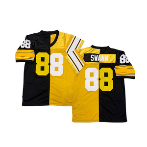 Maillot de rugby cousu de style vintage pour hommes <span class=keywords><strong>Jerome</strong></span> Bettis Troy Polamalu Mel Blount Mike Webster Greg Lloyd S-3XL Expédition rapide - Product Image 2