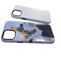 Coques de téléphone portable vierges pour sublimation DIY pour 16 Pro TPU+PC, résistantes aux chocs, imperméables, personnalisables, impression par transfert thermique