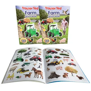 New Design Children Softcover Removable Sticker Children Book, Interesting Farm Sticker Book for Kids, to Know about Nature&Farm