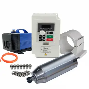 125mm 5.5kw ER32 Water Cooled Spindle Motor+5.5kw Vfd+125mm Clamp+13pcs ER32 Collets+100w 220V Water Pump+5m Water Pipes