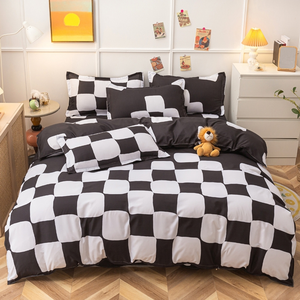 Hot Sale Cheap <strong>Price</strong> 100% Polyester 4 Piece <strong>Duvet</strong> Cover Flat Sheet Bedding Set - Product Image 2