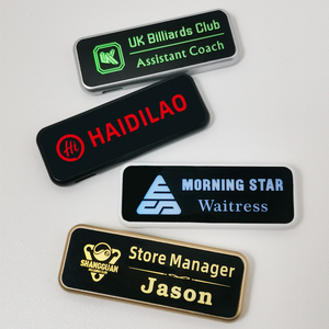 Nhà Sản Xuất Tùy Chỉnh ID Huy Hiệu Thủ Công Mỹ Nghệ Tên Tag An Toàn Pin Logo Thông Tin Hiển Thị Bảy Màu Nhấp Nháy LED Huy Hiệu - Product Image 3