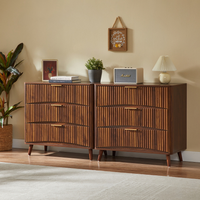 Ensemble de meubles modulaires modernes en tissu en stock aux États-Unis : lit, table à manger, canapé, table basse, meuble TV - Dropshipping