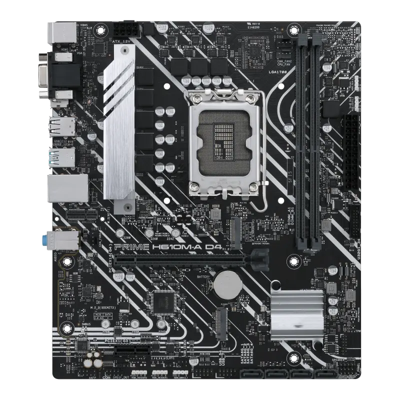 AS LGA 1700 Motherboard H610M A D E K F T DDR4 Micro ATX H610M 12th Gen CPU DDR4 motherboard with processor cpu