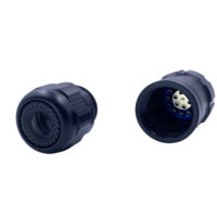 Connecteur femelle Socapex 19 broches FCONNR, étanche IP67, 20A 250V, contacts plaqués or, boîtier en aluminium