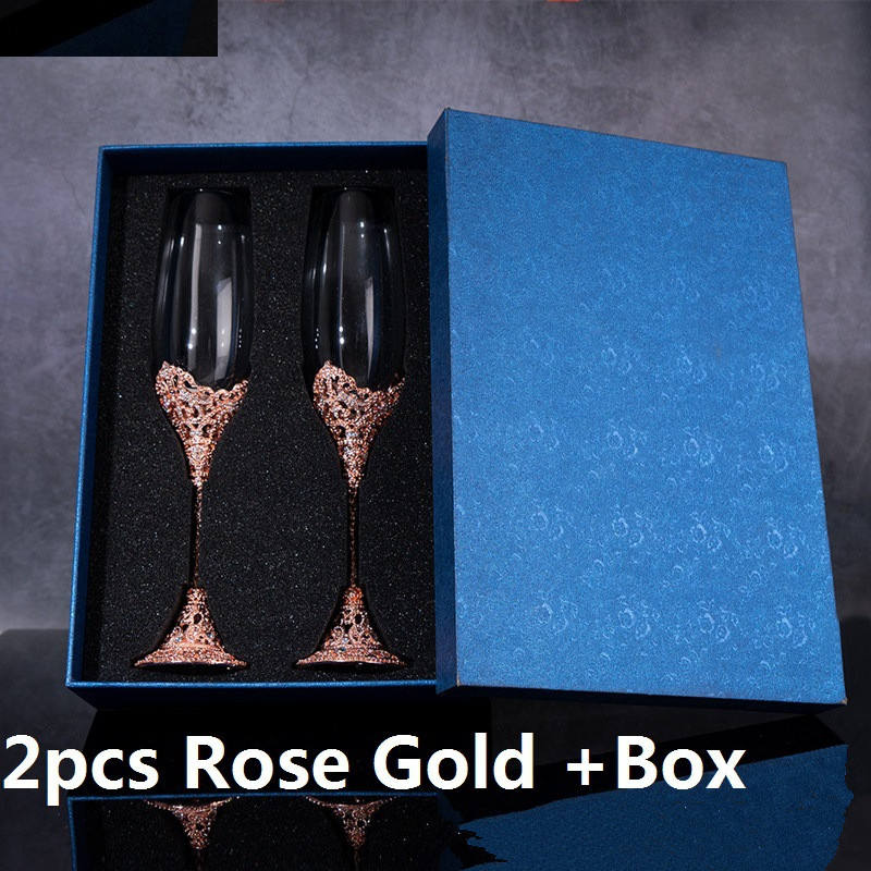 2PCs Rose Gold + box