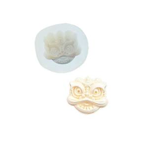 Chinesische Art Lion-Awakening Silikon form für Eis pudding Aroma therapie Dropping Gum Candle Plaster-Langlebiger <span class=keywords><strong>Gummi</strong></span> - Product Image 5