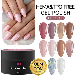 Top Ranking OEM 50g Hard Gel <b>Nail</b> Builder <b>Extension</b> Gel Mixed Colors Professional UV <b>Nail</b> Construction Builder Gel <b>Nail</b> Polish - Product Image 1