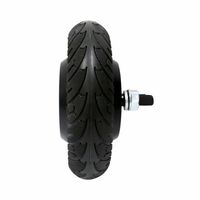 Moteur servo de moyeu de roue avec encodeur 1024 fils, 6,5 pouces, 24V, 3N.m, 150W, charge 120kg, IP54, avec pneu en caoutchouc pour robot mobile