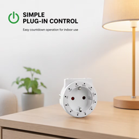 Timer Digital Programmable Manual Elektronik Mini Outlet Tunggal 15A Berkualitas Tinggi EU 12 Jam MQL MGDT0101