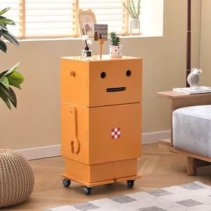 मल्टी फंक्शन डेक लिविंग रूम लकड़ी के रोबोट मध्ययुगीन राणा रोबोट साइड कैबिनेट बेडसाइड टेबल - Product Image 1