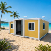 Maison conteneur pliable à double aile extensible, espace de vie épaissi et respirant pour dortoir et usage domestique