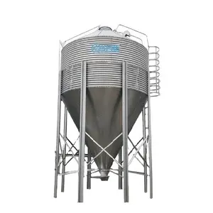 Silo d'alimentation entièrement automatique en tôle galvanisée de vente chaude pour le système d'alimentation de poulailler de volaille