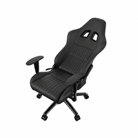 Chaise de bureau pivotante ergonomique en cuir PU avec support lombaire réglable, style moderne, pour gaming et direction, vente en gros Chine
