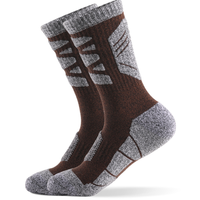 Chaussettes de football pour hommes sur mesure en gros, chaussettes à poignets antidérapantes, vamp double face, tricot en molleton d'hiver antidérapant