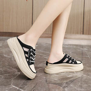 Mocasines Blancos de Moda 2026, Pantuflas Abiertas para Mujer, Primavera-Otoño, Suaves, Cómodas, Transpirables, Zapatos Deportivos Casuales - Product Image 2