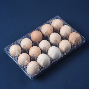 Nhà Máy Bán buôn Pet rõ ràng nhựa thực phẩm khay trứng gà trứng chủ hộp tái sử dụng đóng gói cho 15 lỗ trứng - Product Image 1