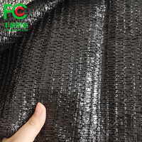 Filet d'ombrage 50% noir résistant aux UV, filet d'ombrage en plastique PE