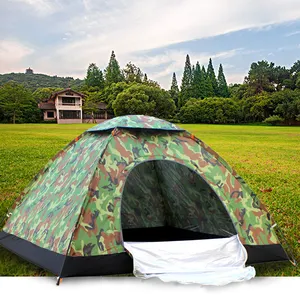 Tenda Camping Lipat Tahan Air 4 Musim Tenda Terbuka Cepat dengan Tas Bawaan Keluarga Kasual, Hiking, Tenda Luar Ruangan