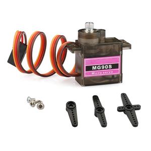 ไมโคร <span class=keywords><strong>MG90</strong></span> 9 กรัม เซอร์โวมอเตอร์เกียร์โลหะ แบบอนาล็อก 4.8V-6V Tower Pro MG90S สำหรับเฮลิคอปเตอร์บังคับวิทยุ เครื่องบิน เรือ รถยนต์ - Product Image 1