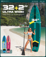 Vente en gros OEM Offre Spéciale nouvel arrivage de planche de surf à pagaie 34 ''ultra large planche de surf à pagaie planche de SUP de pêche gonflable