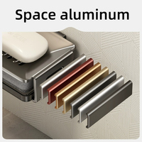 Support mural d'angle moderne en métal pour savon, avec égouttoir, durable, écologique, taille personnalisée, garantie 3 ans pour salle de bain