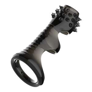 Siyah kristal granül topuz kristal kapak erkek Prepuce Restrainer halka erkek Penis kilit Sin halka yetişkin seks ürünleri çin - Product Image 1