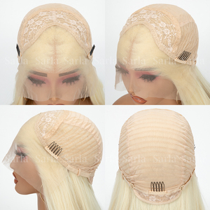 Vente en gros de haute qualité 13*4 avant dentelle perruque à la mode lâche vague profonde bouclés fibre synthétique taille <span class=keywords><strong>Afro</strong></span> pour les femmes noires - Product Image 5