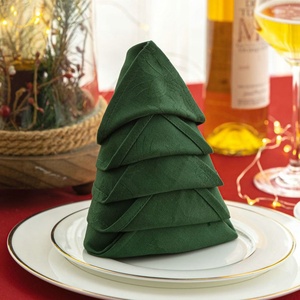 Serviettes en <span class=keywords><strong>coton</strong></span> jacquard champagne classiques, douces et gaufrées, pour la décoration <span class=keywords><strong>de</strong></span> <span class=keywords><strong>table</strong></span> <span class=keywords><strong>de</strong></span> mariage, réutilisables, effet lin. - Product Image 3