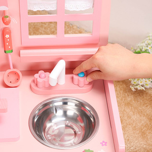 <span class=keywords><strong>Cocina</strong></span> de Juguete de <span class=keywords><strong>Madera</strong></span> para Niños Set de <span class=keywords><strong>Cocina</strong></span> de Juguete de Simulación para Cocinar con Accesorios - Product Image 4