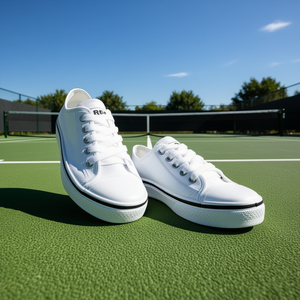 Zapatos de tenis Bresa 860, zapatos deportivos de verano con plataforma y cordones de lona blanca, unisex, talla para adultos 17-21 - Product Image 2