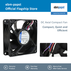 Ebmpapst 2H4P 8025 80x80x25มม. 24VDC 0.28A 6.8W 6200RPM 117m 3 /h พัดลมระบายความร้อนแกน - Product Image 2