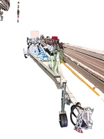 Remorque pour bateau de grande taille, remorque pour bateau en aluminium, remorque pour bateau ponton de 10 m de long, remorque pour bateau robuste