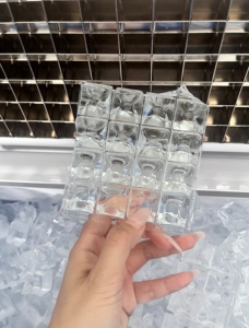 220V nhanh chóng thép không gỉ Ice Cube Máy Điều kiện Mới Home & công nghiệp sử dụng Sản xuất 15kg ngày & 45kg lưu trữ tuyết Ice Block - Product Image 4