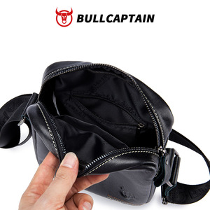 กระเป๋าหนังแท้ BULLCAPTAIN สกรีนโลโก้ได้ กระเป๋าสะพายข้างผู้ชาย กระเป๋าทำงาน กระเป๋าคาดลำตัว กระเป๋าคาดอกผู้ชาย - Product Image 6