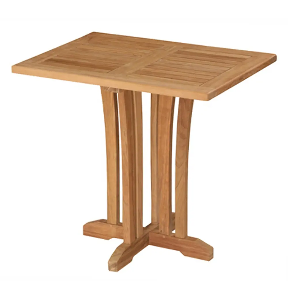 Modern Design Solid Wood Teak Square Cordova Dining Table Outdoor Garden Patio Furniture Indonesia