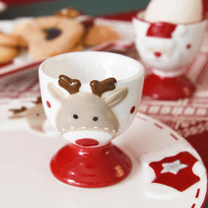 Taza de Cerámica con Diseño de Papá Noel Estilo Nórdico, Taza de Cerámica Pequeña y Linda para Navidad - Product Image 2