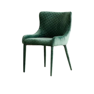 Sillas de comedor de terciopelo de lujo modernas nórdicas, respaldo de Metal fuerte, muebles contemporáneos para el hogar para apartamento, centro comercial, cafetería, Villa, comedor