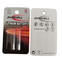 Livraison rapide, emballage de carte blister, pile au Lithium CR311 pour LED, flotteur de pêche, bouée à poisson lumineuse