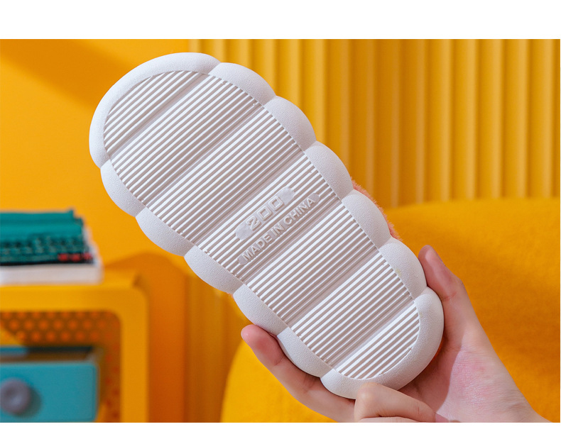 Fashion Girls Boys Fur Slides Cotton Slipper Shoes Children Winter Warm Indoor Slippers