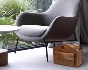 Organizzatore in Pelle Marrone per Riviste e Documenti, Contenitore Porta Giornali per <span class=keywords><strong>Hotel</strong></span> e Ristoranti, Portadocumenti per Casa o Ufficio - Product Image 4